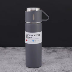 1pc Stainless Steel Vacuum Cup with 3 Lids