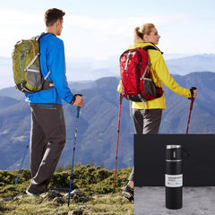 1pc Stainless Steel Vacuum Cup with 3 Lids