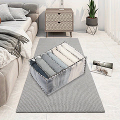 Houndstooth Wardrobe Clothes Organizer Mesh Storage Box For Jeans Bra