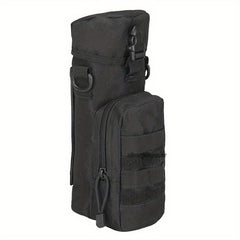 Nylon Water Bottle Pouch with Shoulder Strap for Outdoor Travel