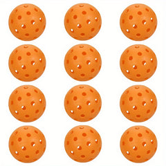 12pcs Pickleball Balls for All Levels of Play Indoor Outdoor