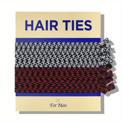 8pcs Sports Striped Hair Tie Hair Rope Ponytail Holder Men Accessories