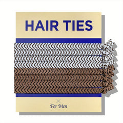 8pcs Sports Striped Hair Tie Hair Rope Ponytail Holder Men Accessories