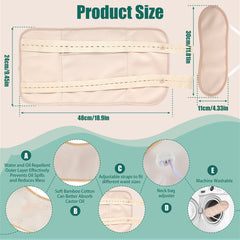 3pcs Washable Reusable Waist Neck Pack Set with Adjustable Strap