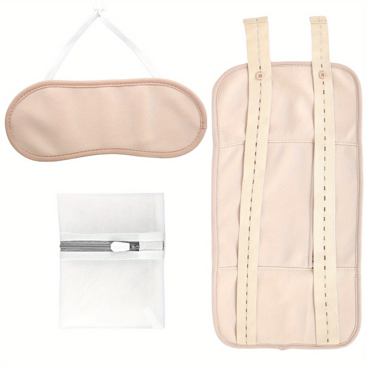 3pcs Washable Reusable Waist Neck Pack Set with Adjustable Strap