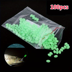 100pcs Luminous Night Fishing Beads Seawater Fishing Accessories