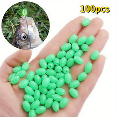 100pcs Luminous Night Fishing Beads Seawater Fishing Accessories