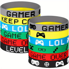 12 Pcs Mixed Inspirational Bracelets for Game Players