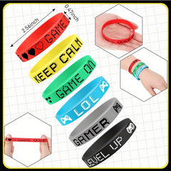 12 Pcs Mixed Inspirational Bracelets for Game Players