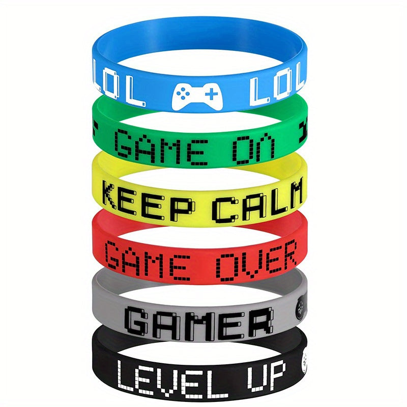 12 Pcs Mixed Inspirational Bracelets for Game Players