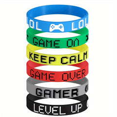 12 Pcs Mixed Inspirational Bracelets for Game Players