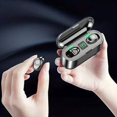 Wireless Headphones W Digital Display IPX7 Waterproof