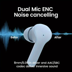 Wireless Stereo Earbuds TWS Silicone In-ear For Smartphones Android IOS