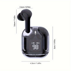 Transparent Waterproof Wireless Earbuds V5.3