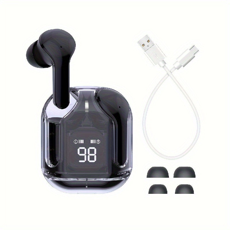 Transparent Waterproof Wireless Earbuds V5.3