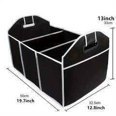 2pcs Car Trunk Cargo Storage Bag Foldable Storage Box For Car And Trunk