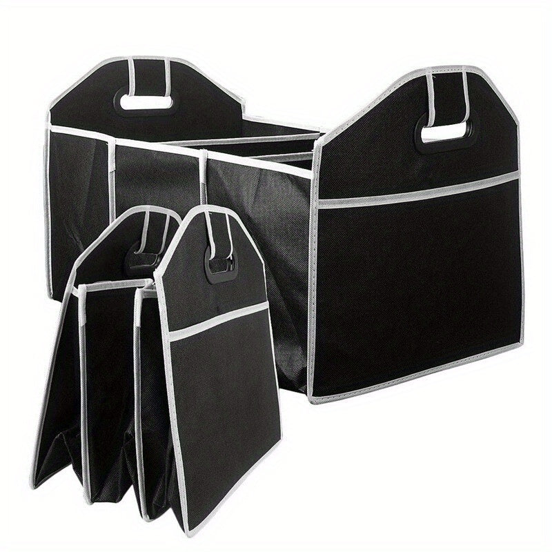 2pcs Car Trunk Cargo Storage Bag Foldable Storage Box For Car And Trunk