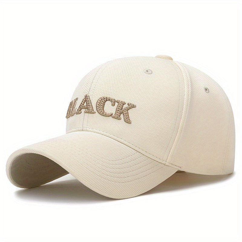 Embroidered Letter Baseball Cap Curved Brim Sunshade Cap