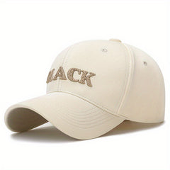 Embroidered Letter Baseball Cap Curved Brim Sunshade Cap