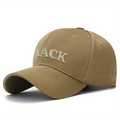 Embroidered Letter Baseball Cap Curved Brim Sunshade Cap