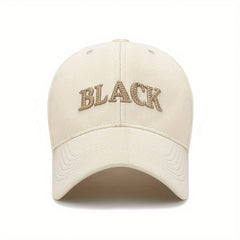 Embroidered Letter Baseball Cap Curved Brim Sunshade Cap