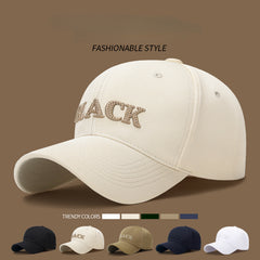 Embroidered Letter Baseball Cap Curved Brim Sunshade Cap