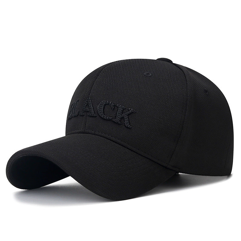 Embroidered Letter Baseball Cap Curved Brim Sunshade Cap