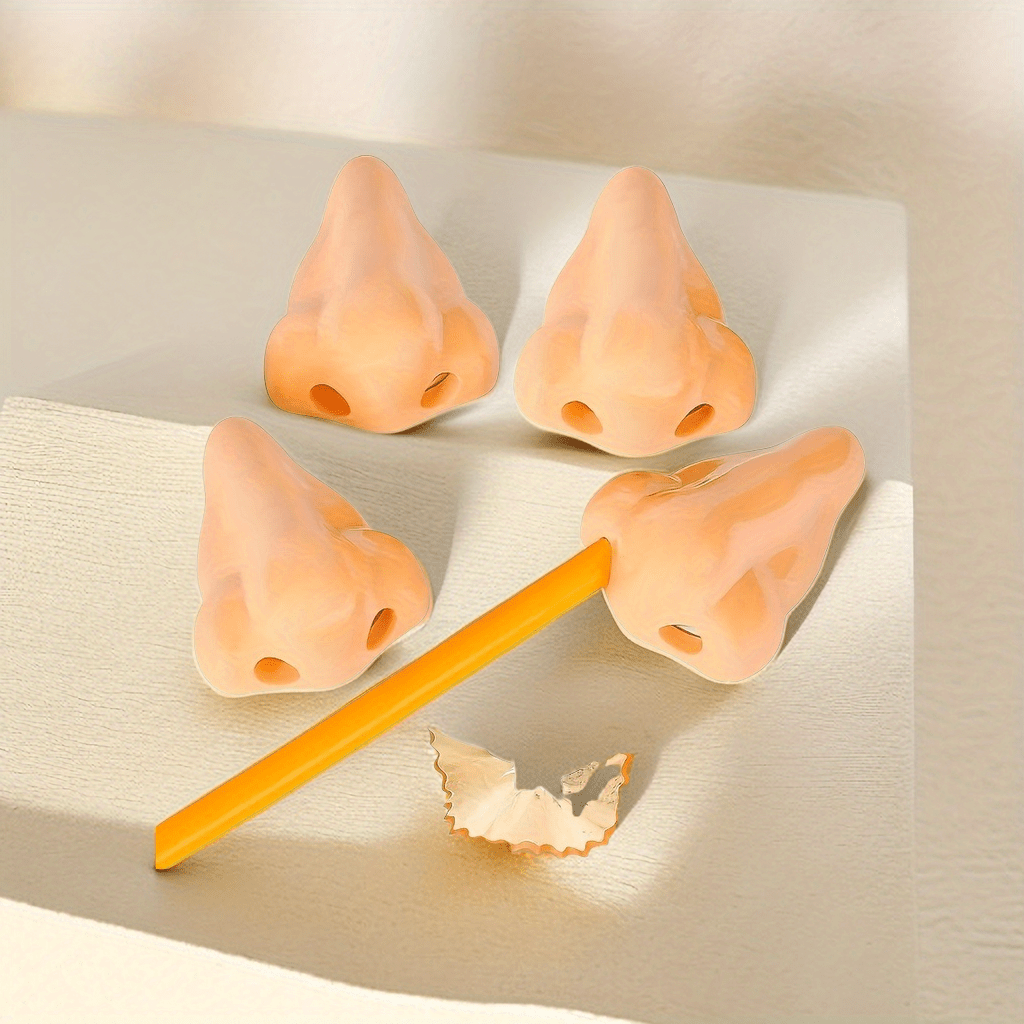 8pcs Nose Pencil Sharpener Toy Set Multifunctional Pencil Cutting Tool