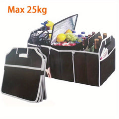 2pcs Car Trunk Cargo Storage Bag Foldable Box For Car And Trunk