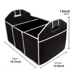 2pcs Car Trunk Cargo Storage Bag Foldable Box For Car And Trunk
