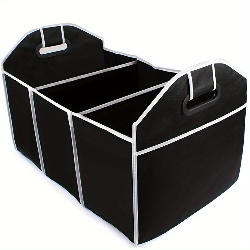2pcs Car Trunk Cargo Storage Bag Foldable Box For Car And Trunk