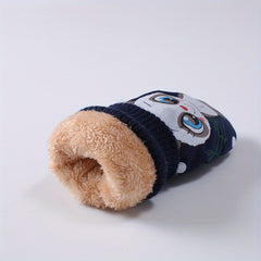 Kids Winter Outdoor Mittens Anti freeze Warm Gloves