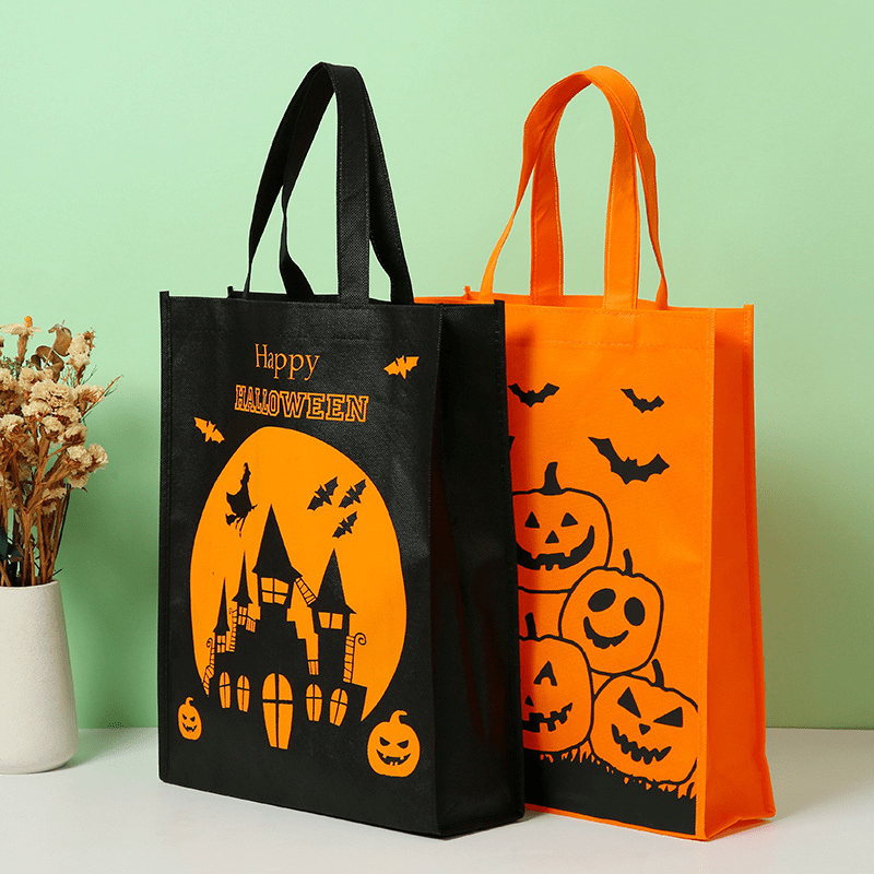1pc Halloween Candy Bag Ghost Prop Pumpkin Handbag