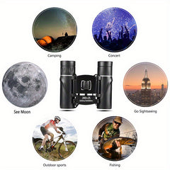 Compact HD Binoculars for Travel Camping Hiking