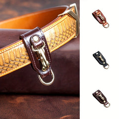 Leather Waist Hanging Belt Keychain for Outdoor Camping Hiking