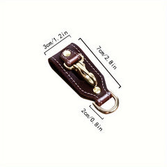 Leather Waist Hanging Belt Keychain for Outdoor Camping Hiking