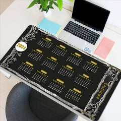 Large Gaming Mouse Pad With 2mm Rubber Base - Desk and Keyboard Pad