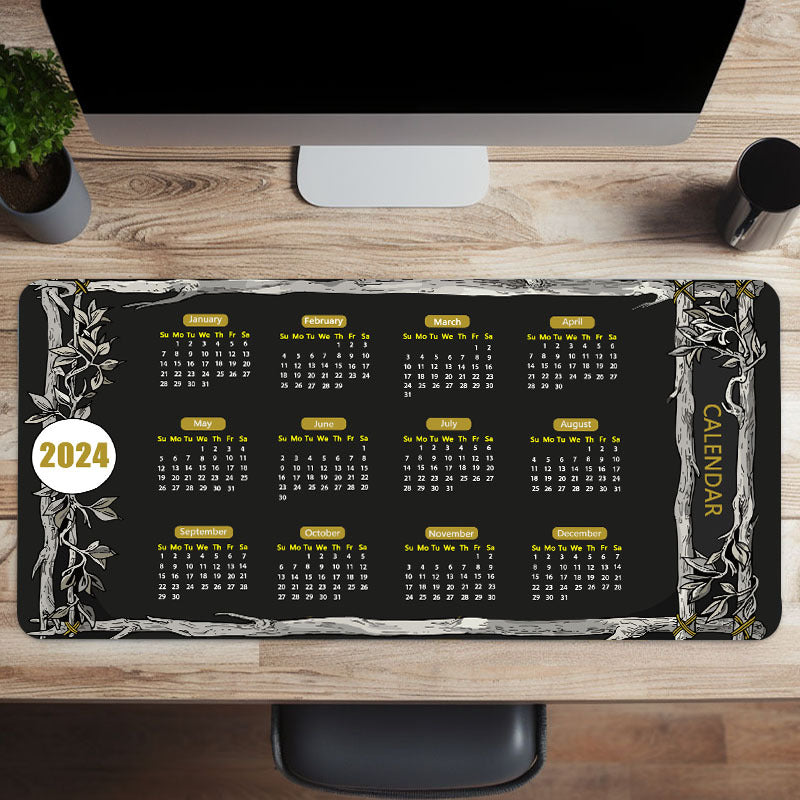 Large Gaming Mouse Pad With 2mm Rubber Base - Desk and Keyboard Pad