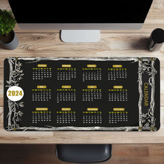 Large Gaming Mouse Pad With 2mm Rubber Base - Desk and Keyboard Pad