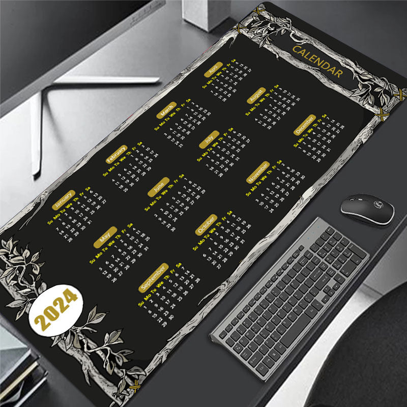 Large Gaming Mouse Pad With 2mm Rubber Base - Desk and Keyboard Pad