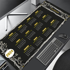 Large Gaming Mouse Pad With 2mm Rubber Base - Desk and Keyboard Pad