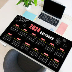 Cartoon Calendar Mouse Pad Large Gaming Mouse Pad 35.4x15.7In