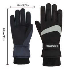 Men's Winter Ski Gloves Warm Touch Screen Outdoor Riding Mountaineering