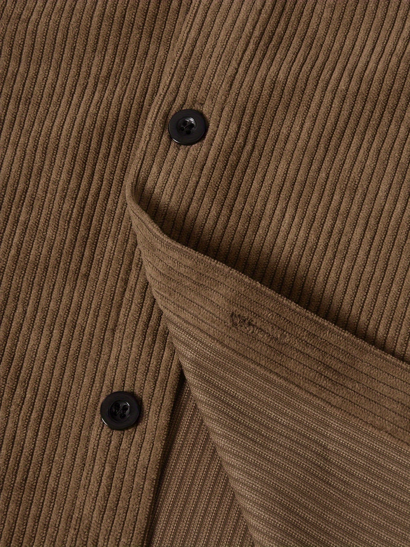Men's Corduroy Long Sleeve Shirt for Spring Autumn