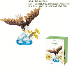 Bird Family Building Blocks Toy Mixed Animal Figurine Educational Creative Play