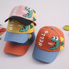 Kids Dinosaur Graphic Sun Protection Baseball Cap