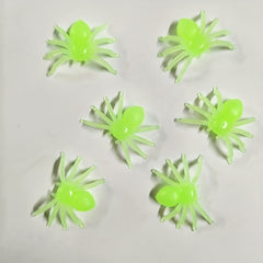 20pcs Halloween Glow Dark Spiders Plastic Toys Props