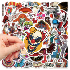 50pcs Clown Series Stickers Laptop Helmet Decorative Stick