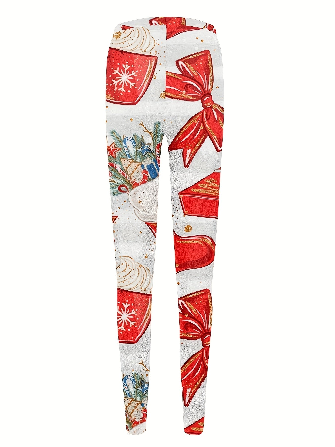 Christmas Leggings Women's Plus Christmas Print High Rise