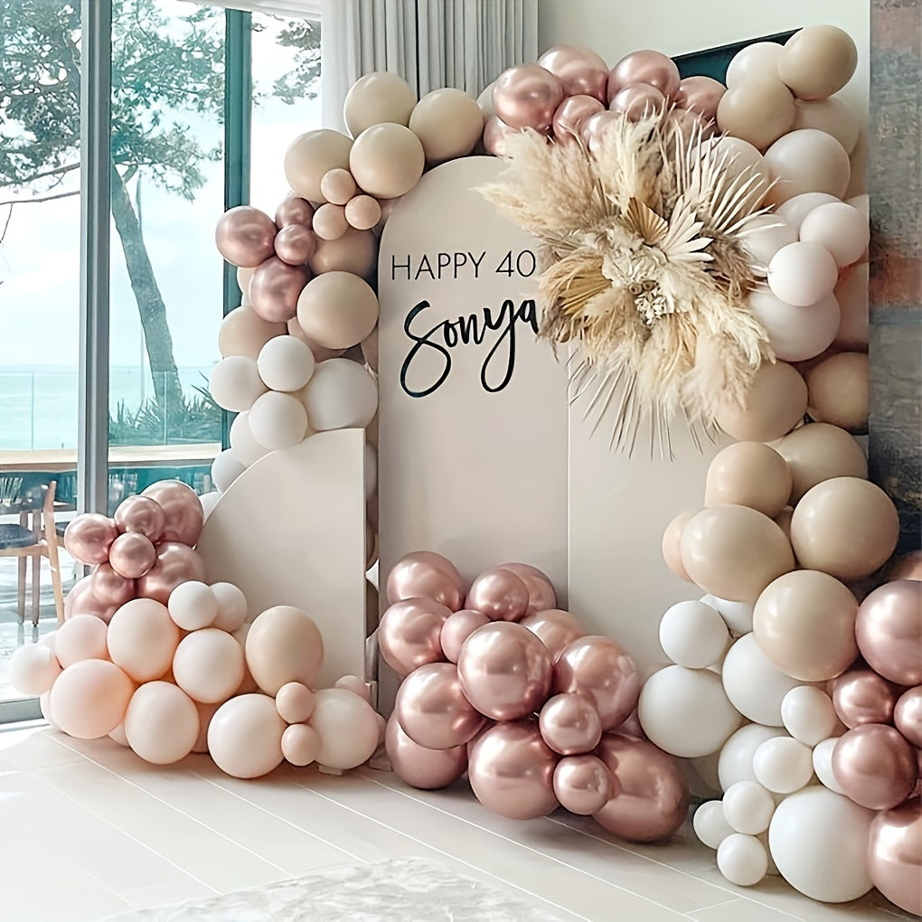 140pcs Nude Blush Balloon Garland Kit for Party Decoration